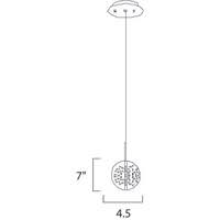 120 volts bulbs are not included. Et2 E24251 91pc Orb 1 Light 5 Inch Polished Chrome Pendant Ceiling Light