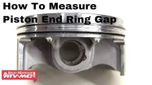 how to measure piston ring end gap on a motorcycle or atv