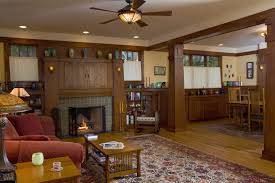 Living room is the most important space in the house. New Craftsman Bungalow Living Room Prairie Architect West Studio