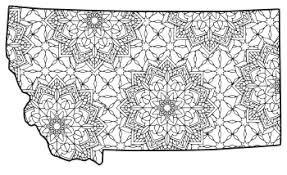 Download and print these montana state bird and flower coloring pages for free. Montana Map Outline Printable State Shape Stencil Pattern Patterns Monograms Stencils Diy Projects