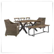 Canyon Dark Tone 72 Rectangular Table 4 Chairs Rectangular Table Ashley Furniture Outlet Outdoor Dining Set