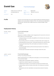 Each template has been expertly written and will show you how. Front End Developer Resume Example Resume Examples Free Resume Template Download Web Developer Resume