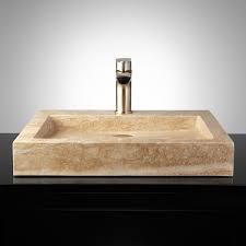 square+polished+travertine+vessel+sink