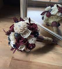 Matching wedding bouquet packages with boutonnieres, corsages, & bridal bouquets. Burgundy Wedding Bouquet Fall Wedding Bouquet Sola Wood Bouquet Alternative Bouquet Bridal Bo Fall Wedding Bouquets Bridal Bouquet Burgundy Wedding Flowers