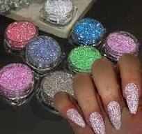 Amazon.com: Reflective Glitter Powder Set, 8 Colors Sparkle ...