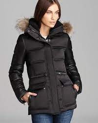 Mackage Down Coat Alysha Satin Leather Sleeves Shopstyle Wool Jacket Men Leather Sleeve Down Coat