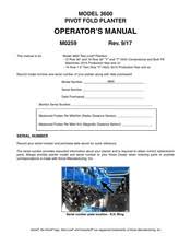 Kinze 3600 Manuals