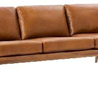 Denmark upholstered & leather loveseat dimensions. West Elm Mathias Mid Century Wood Frame Leather Sofa Aptdeco