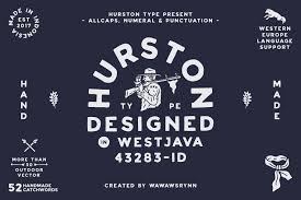 Hurston Type Lettering Typography Business Card Logo
