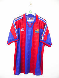 Shop spain soccer jerseys & fan gear now at ultra football. Original 1995 97 Fc Barcelona Home Jersey Xl Rb Classic Soccer Jerseys