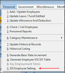 Prime minister datuk seri najib abdul razak in march said he expects eis to be enforced in january next year, with interest payments made on jan 1, 2019. Http Liptech Com My Downloads Sage Payroll V9 9 4 1release Notes Pdf