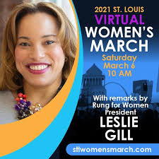 Today we are pleased to announce that Leslie Gill 👏 will be one of our  speakers at the #stlwomensmarch virtual event streaming