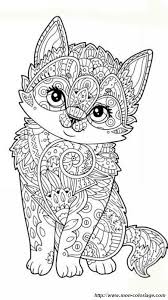 Nice 19 Mandala D Animaux Difficile En 2020 Coloriage Chaton Coloriage Mandala Animaux Coloriage Chat