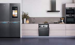 Samsung Shows Off Its Smart Fridge That Speaks And Sends Shelfies Samsung Kitchen Kitchen Design Open Modular Kitchen Cabinets