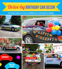 Creative Drive By Birthday Parade Decorations For Your Car To Lawn Cars Birthday Parties Cars Birthday Car Decor