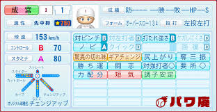 成宮 鳴 パワプロ