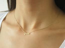 Tiny Name Necklace Personalized Gold Name Necklace 14k Gold Filled Name Necklace Sterling Silver Name Necklace Gold Name Necklace Diamond Cross Necklaces