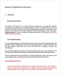 Free 9 Requirement Document Samples In Ms Word