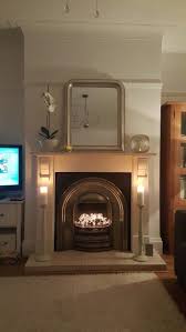 Fairy Lights Mantlepiece Mirror Candles Fireplace Candles In Fireplace Creative Home Decor Fireplace Lighting