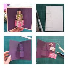 Score folds with a bone folder. How To Make Simple 3d Gift Card Step By Step Diy Tutorial Instructions Hacer Tarjetas De Felicitacion Tarjetas De Felicitacion Tarjetas
