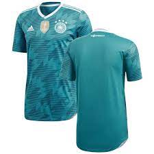 Adidas reimagines a very popular and very successful design for the 2016 home jersey.germany has worn the traditional white with black home jersey since the. Germany National Team Adidas 2018 Away Authentic Blank Jersey Green White In 2021 Germany Soccer Jersey