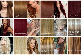 Russian Remy Hair Extensions Colour Chart Exclusive Hair