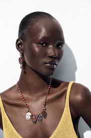 LOT DE 2 COLLIERS CRÂNES ÉMAILLÉS