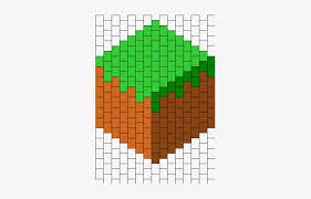 Opacity (and its inverse, transparency) are properties of blocks with a wide range of effects on the game world. Minecraft Grass Block Peyote Bead Pattern Kandi Heart Mask Pattern Png Image Transparent Png Free Download On Seekpng