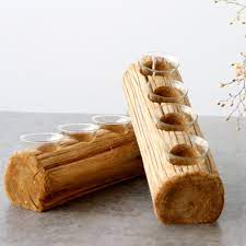 A handmade tea light holder, crafted from a log.i shaped a log from our firewood pile into a slab, and drilled holes for the tea lights. 4 Holes European Style Rustic Wooden Candlesticks Tea Light Glass Candle Holders For Wedding Party Birthday Decoration Candle Holders Aliexpress