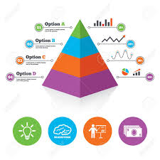 Pyramid Chart Template Presentation Billboard Brainstorm Icons