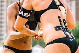 She has also competed on the avp. Brandie Wilkerson And Sara Hughes Slap Hands Michael Gomez Photo Volleyballmag Com