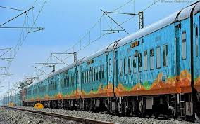 Indian Railways Beautiful Livery Of Ir Newly Introduced Humsafar Express Bound To Bengaluru Skips Khirai Indian Railways Train Wallpaper Train Photography