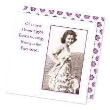 These funny cocktail napkins are guaranteed to add some chuckles to the occasion. Right From Wrong Funny Cocktail Napkins Napkins2go