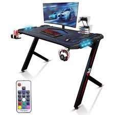 X-Bull Scrivania Gaming Desk con LED Ergonomica, per PC e Ufficio Completa  di Accessori - 120x61x73cm : Amazon.it: Casa e cucina