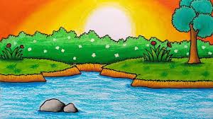 Gambar pemandangan alam yang indah menakjubkan. Cara Menggambar Bunga Dengan Mudah Dan Menarik Menggambar Bunga Seruni By Ory Channel