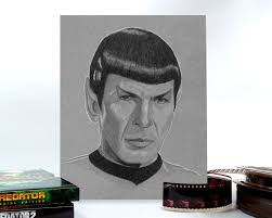 Spock 10x8 Art Print by Martin Rowland