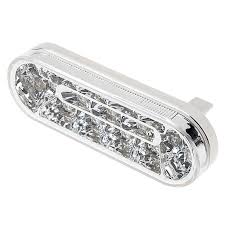 Oval Led Truck Lights And Trailer Lights W Clear Lens 6 Led Brake Turn Tail Lights 3 Pin Connector Flush Mount 17 Leds Super Bright Leds
