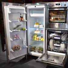 How to decide if you tiny house fridge repair or a new fridge, title: Combination Refrigerator Dishwasher Oven Unit From Alpes Inox Kitchn