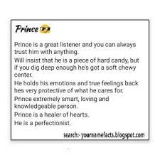 Prince Name Facts Meaning Of Your Name Facts True Feelings