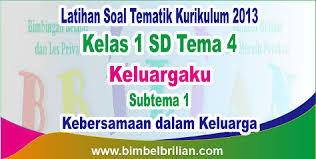 Check spelling or type a new query. Soal Tematik Kelas 1 Sd Tema 4 Keluargaku Subtema 4 Kebersamaan Dalam Keluarga Dan Kunci Jawaban Bimbel Brilian
