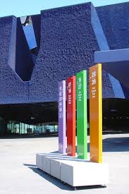 Corporate Signage The First Universal Forum Of Cultures In 2020 Corporate Signage Corporate Style Visual Communication