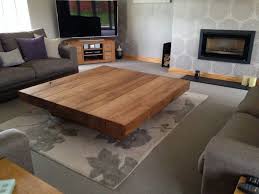 Leave some room for people to prop their. Square Coffee Table Made From Solid Oak