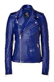 Mcq Alexander Mcqueen Electric Blue Leather Biker Jacket Leather Jackets Women Blue Leather Jacket Fashion