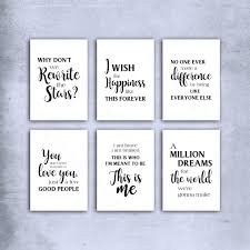 I am seriously in love with the music in this movie!!! The Greatest Showman Quotes Print Set Of 6 Art Prints Nursery Wall Art Quote Prints Enchanted Wishes