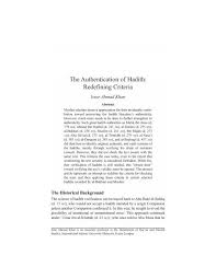 However, confusion may arise over the reasons for this delay and how to view the sahabah's actions who collectively consented to this delay. The Authentication Of Hadith Redefining Criteria I Epistemology