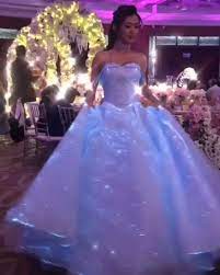 Glow In The Dark Bridal Dress Pin Now Video Light Up Dresses Ball Gowns Wedding Dark Prom Dresses