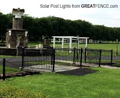 Solar Post Lights Great Fence