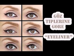 Eyeliner Goz Tiplerine Gore Nasil Surulur Applying Eyeliner For Different Eye Shapes Eyeliner Makyaj Badem Gozler