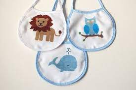 Baby cap, booties & mittens. Free Bib Cross Stitch Patterns Bestitched Cross Stitch Baby Bibs Cross Stich Patterns Free Cross Stitch Animals Cross Stitch Baby