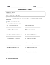 Englishlinx Com Point Of View Worksheets Point Of View Worksheets Writing